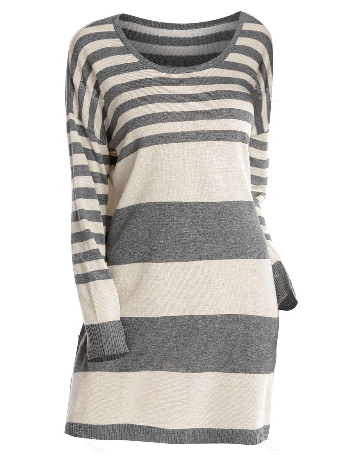 plus size gray sweater dress