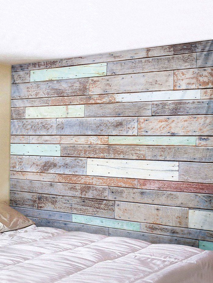 3D Digital Printing Wood Plank Waterproof Tapestry [34% OFF] | Rosegal