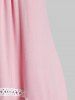 T-shirt Asymétrique Panneau en Dentelle au Crochet - Rose clair M