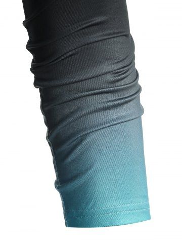 Plus Size Ombre Color Geometry T Shirt