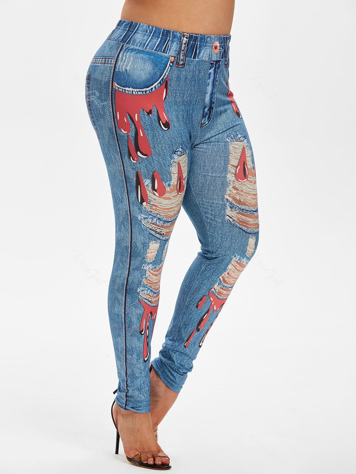 ripped jeggings uk