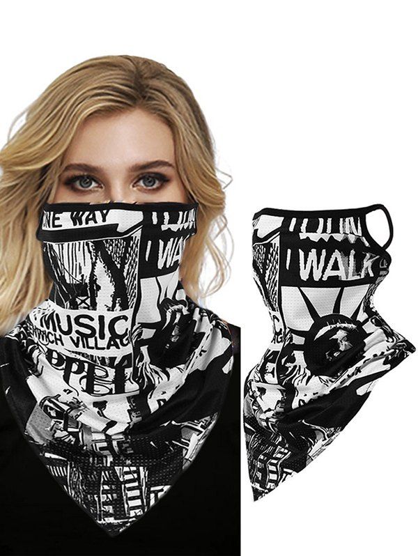 Outdoor Graphic Print Sun-proof Mask Scarf