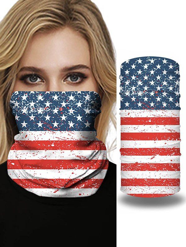 

Outdoor Travel Flag Print Protective Mask Scarf, Multi