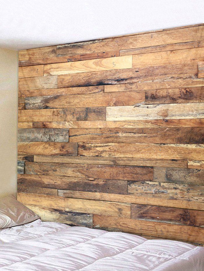 

Retro Wood Pattern Wall Tapestry, Multi