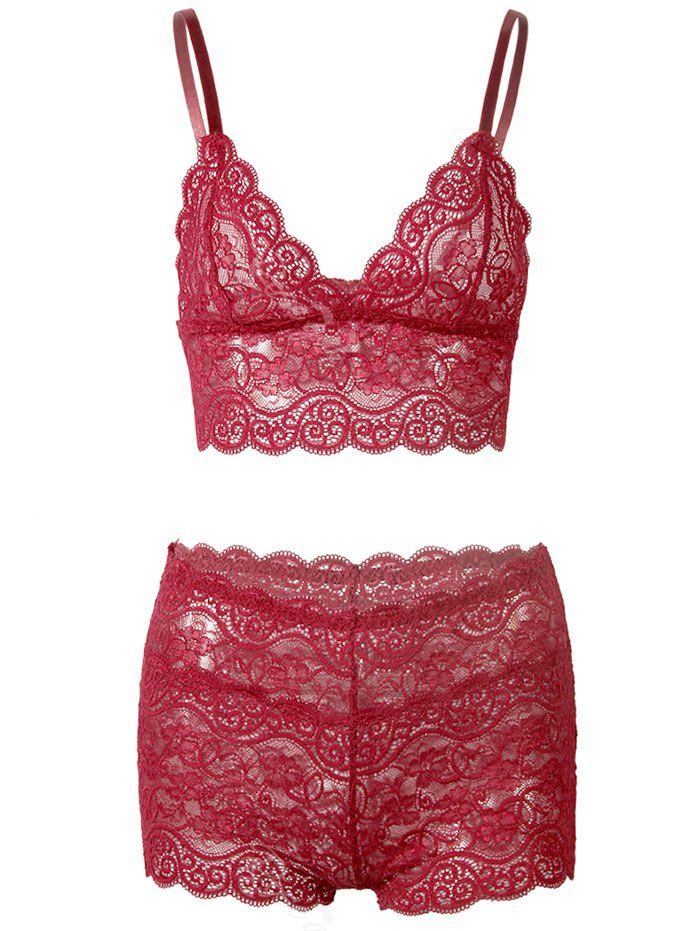 lace boyshorts set