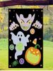 Jeu de Lancer Suspendu en Feutre Citrouille Imprimée pour Extérieur d'Halloween avec 3 Sacs - Multi-C 