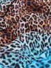 Leopard Ombre Print Kangaroo Pocket Hoodie -  