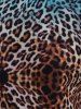 Leopard Ombre Print Kangaroo Pocket Hoodie -  