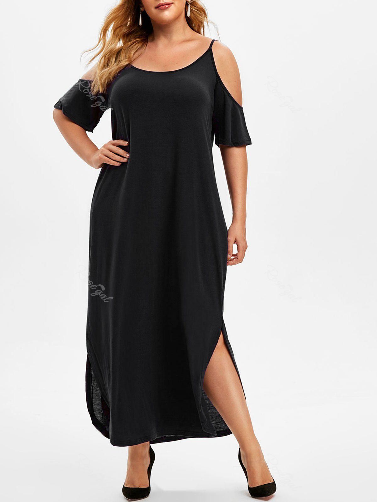 cold shoulder plus dress