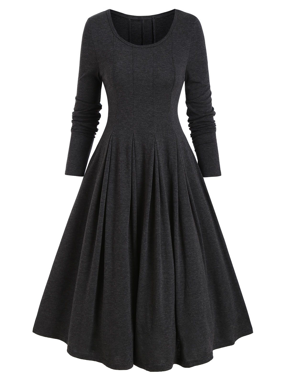 full sleeve flare dress