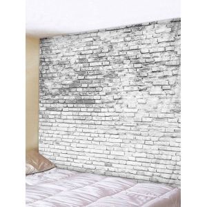 

3D Print Brick Wall Home Decor Tapestry, Crystal cream