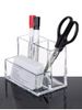 Transparent Acrylic Desk Storage Pen Holder -  
