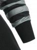 Foldover Striped Jumper Knitwear -  