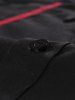 Contrast Striped Detail Button Up Slim Shirt -  