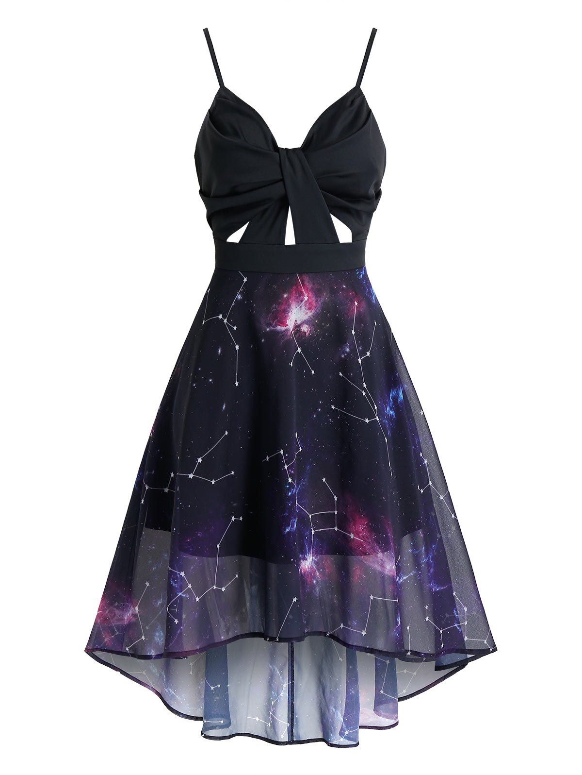 starry mesh dress