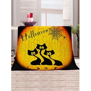 

Halloween Cat Print Multifunction Cover Blanket, Multi