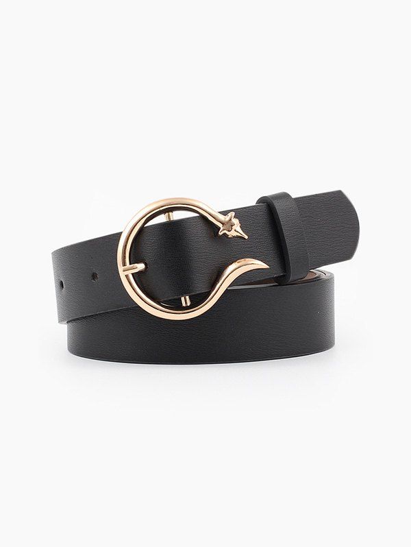 

Metal Animal Buckle Belt, Black