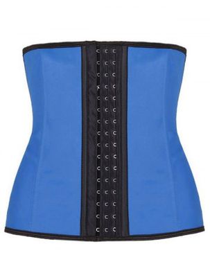 Shapewear Faux Leather Piping Plus Size Corset