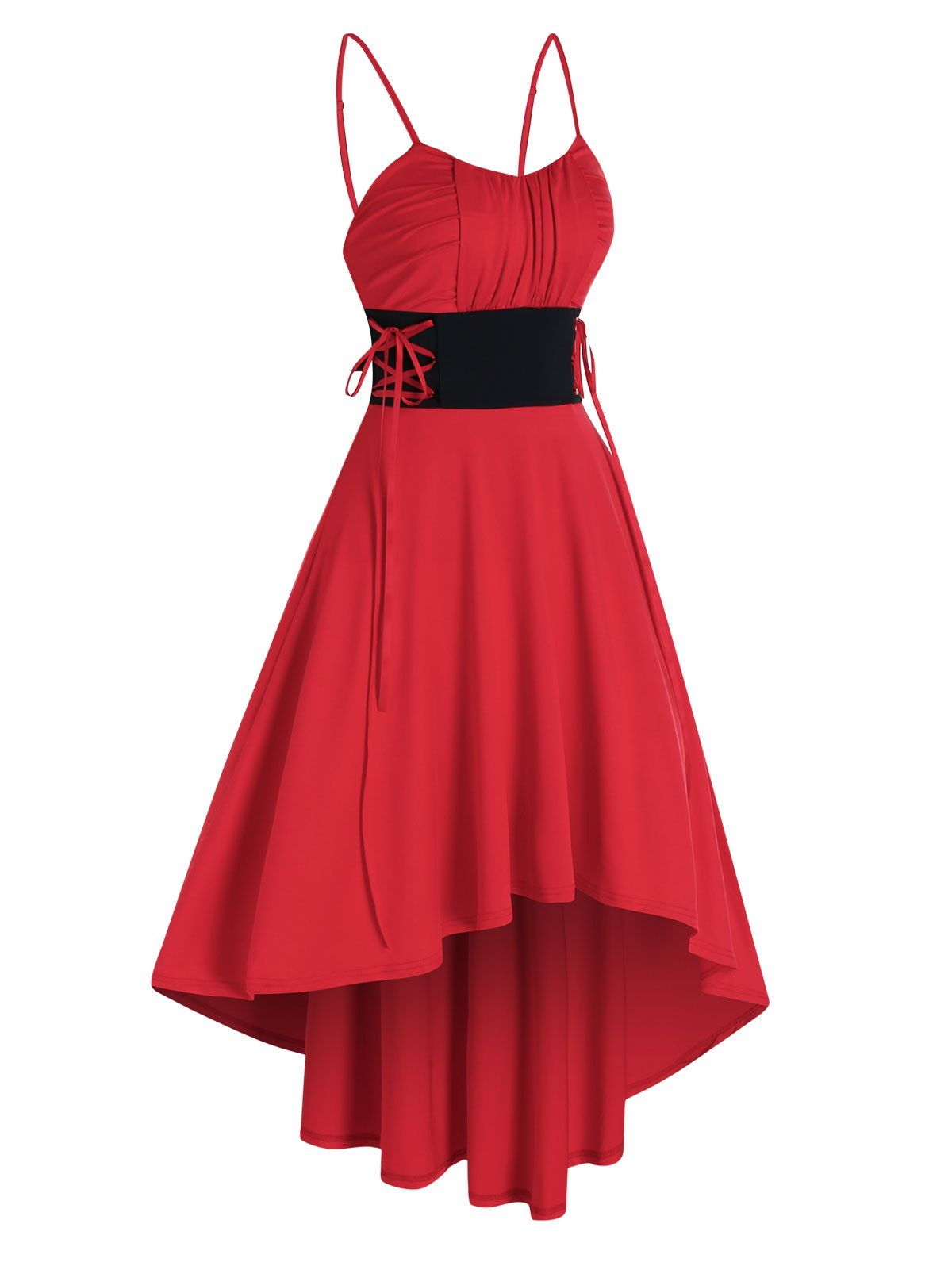 high low slip dress