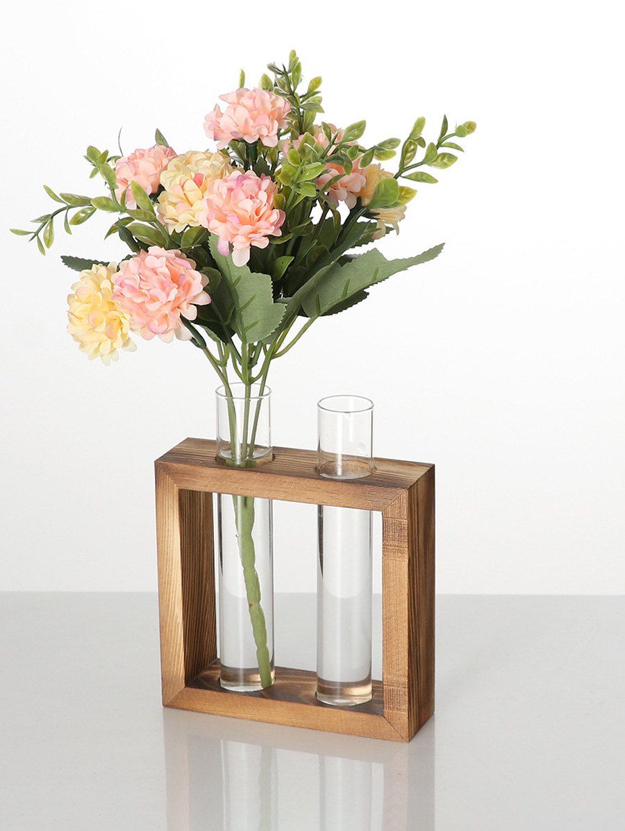 

Flower Hydroponics Plant Glass Tube Vase, Multi-a