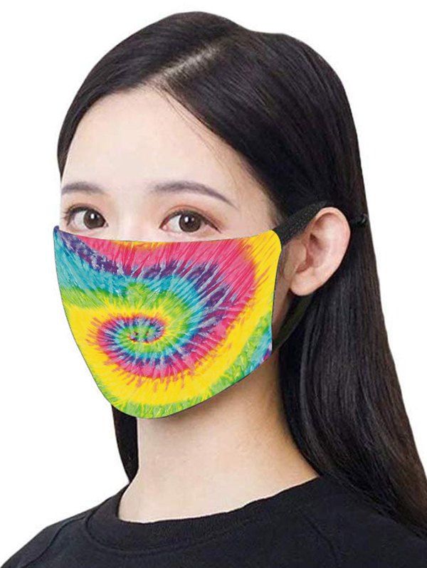 

Tie Dye Breathable Dustproof Washable Mask, Multi-d