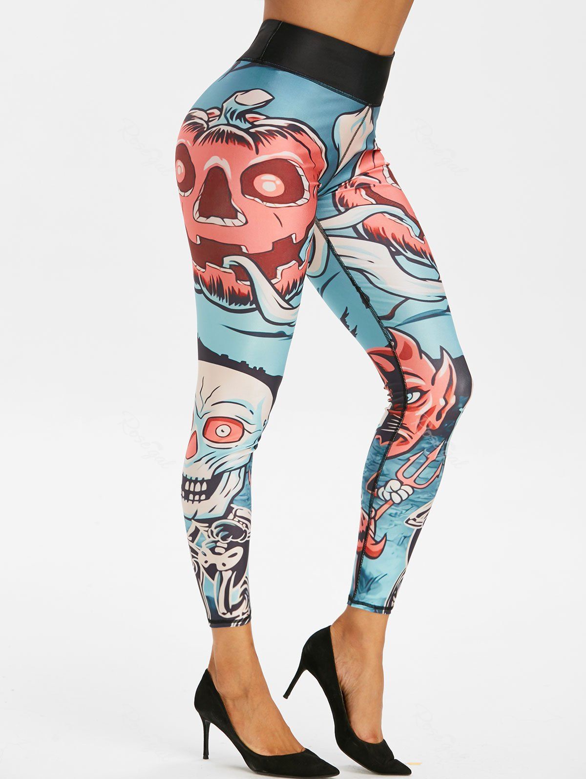 pattern gym leggings