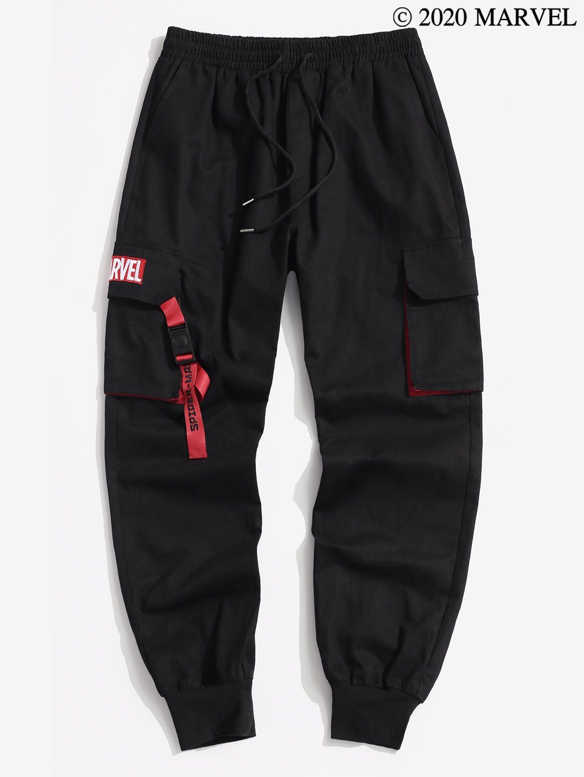 

Marvel Spider-Man Badge Cargo Pants, Black