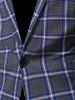 Single Button Casual Plaid Blazer -  
