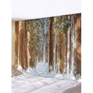 

Forest Snow Print Multifunctional Decorative Wall Tapestry, Multi