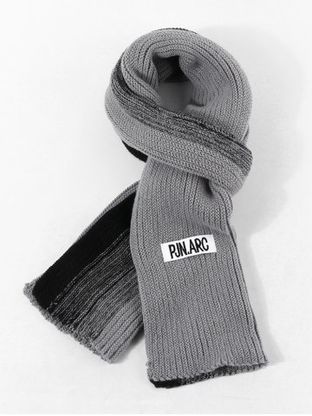 Colorblock Winter Long Knitted Scarf