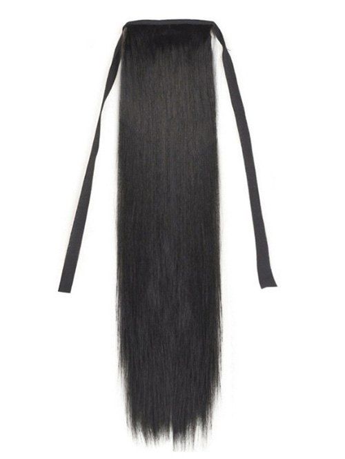 

Long Straight Synthetic Ponytail Hair Extension, Black