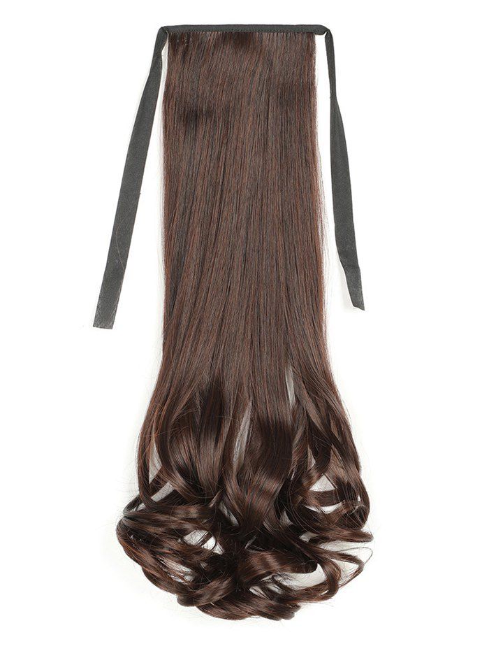 

Wavy Long Synthetic Matt Hair Extension Ponytail, Deep coffee