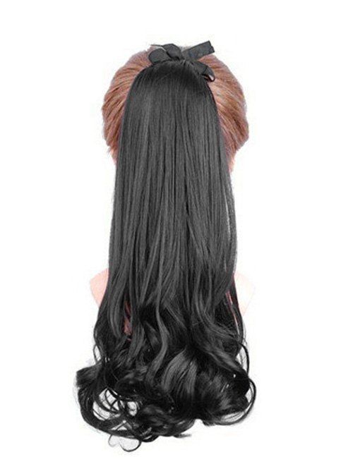 

Wavy Long Synthetic Matt Hair Extension Ponytail, Black