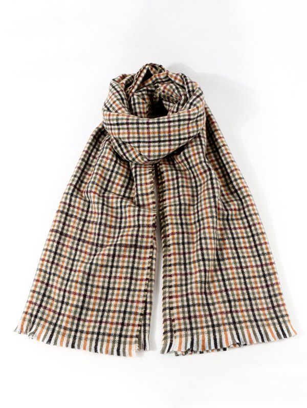 

Colorblock Plaid Pattern Long Shawl Scarf, Multi-a