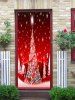Christmas Tree Pattern Decorative Door Art Stickers -  