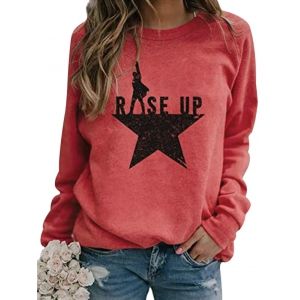 

Rise Up Graphic Raglan Sleeve Sweatshirt, Light pink