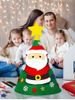 Santa Claus Snowman Pattern DIY Felt Christmas Tree -  