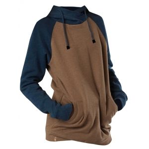 

Plus Size Drawstring Colorblock Hoodie, Deep yellow