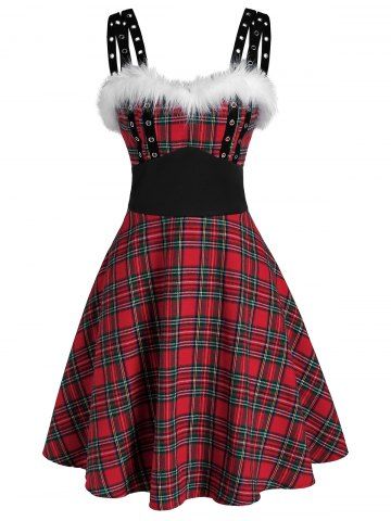 red tartan dress ladies