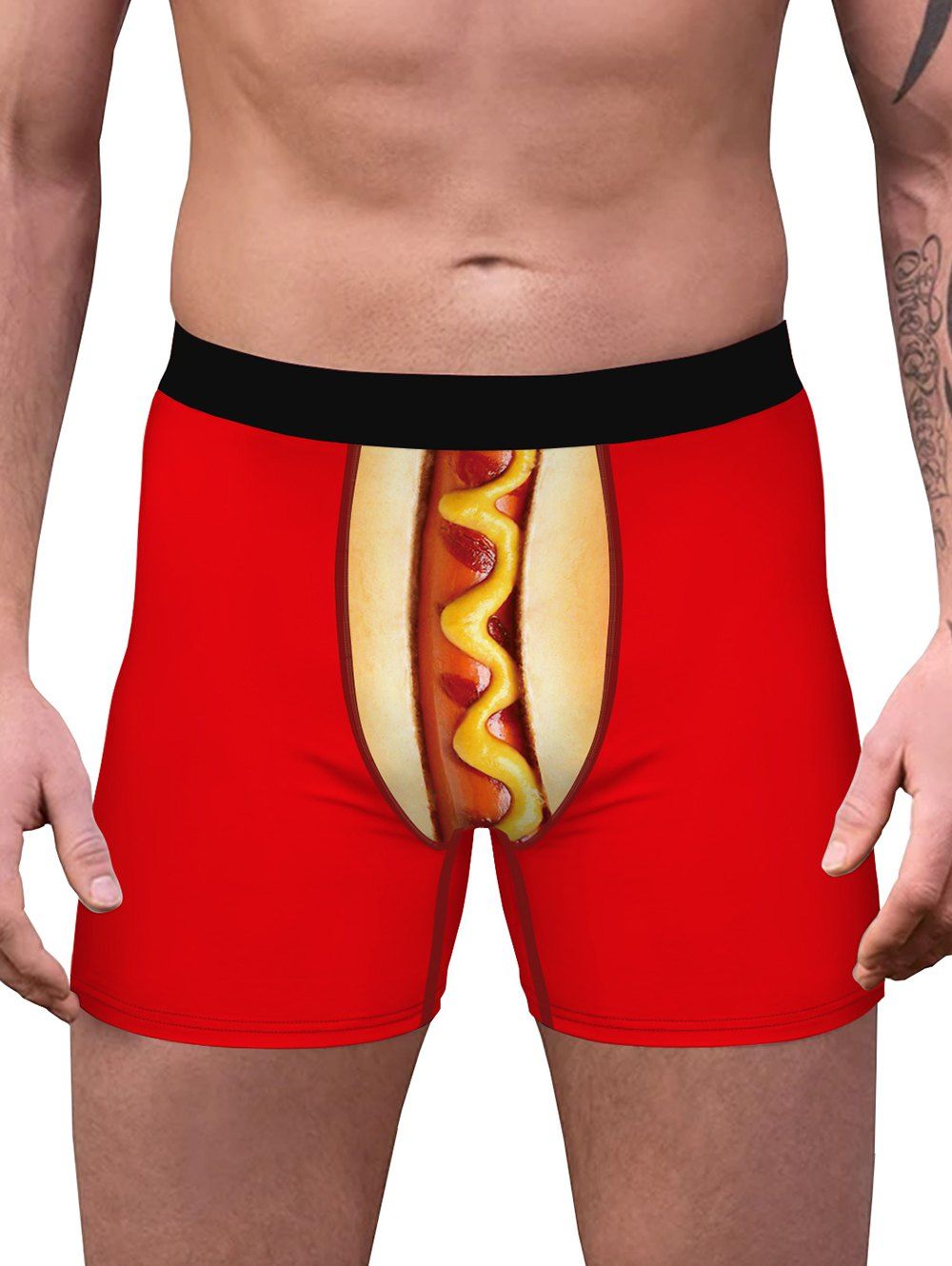 

3D Print Hot Dog Boxer Briefs, Red