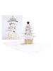 3D Christmas Tree Foil Print Greeting Card -  