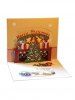 Open 3D Merry Christmas Tree Greeting Card -  