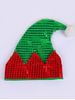 Christmas Pom Pom Sequined Contrast Santa Claus Hat -  