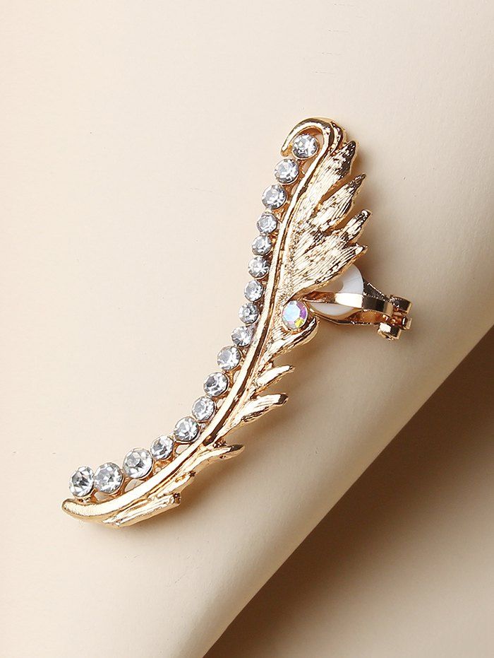 

Artificial Diamond Single Stud Earring, Golden
