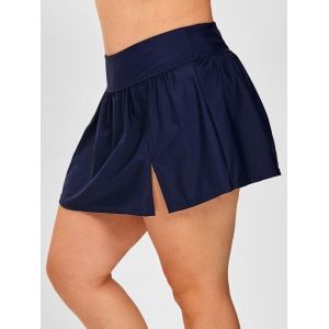 

Plus Size Ruched Detail Skirtini Bottom, Deep blue