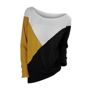 

Colorblock Drop Shoulder Jumper Knitwear, Multi