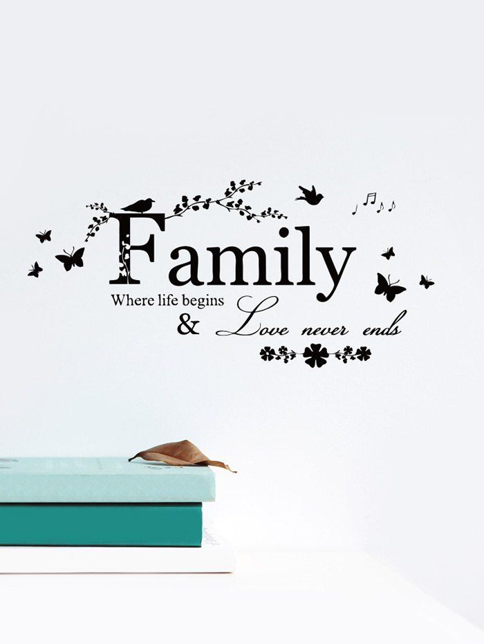 

Butterfly Letters Background Wall Art Sticker Set, Black