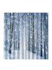 Rideaux de Fenêtre Motif de Forêt et de Neige 2 Pièces - Multi L33,5 x L79 pouces x 2pcs