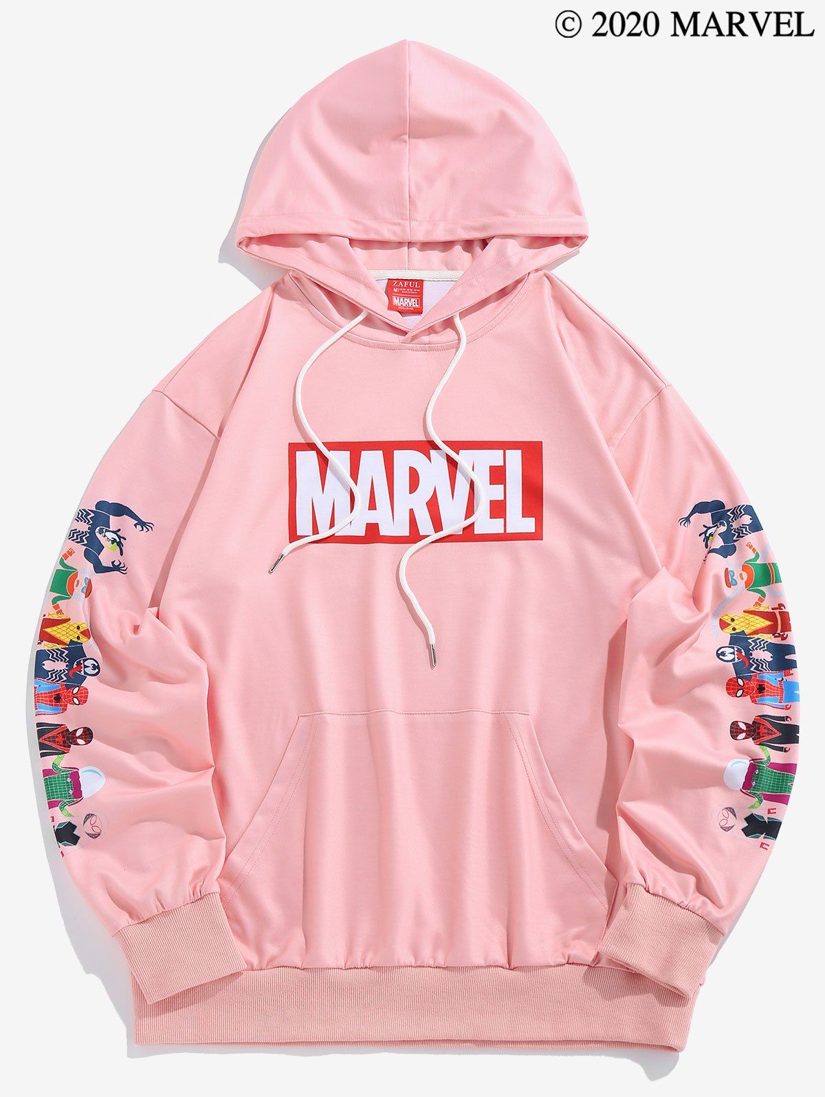 

Marvel Spider-Man Spider-Girl Venom Print Hoodie, Light pink