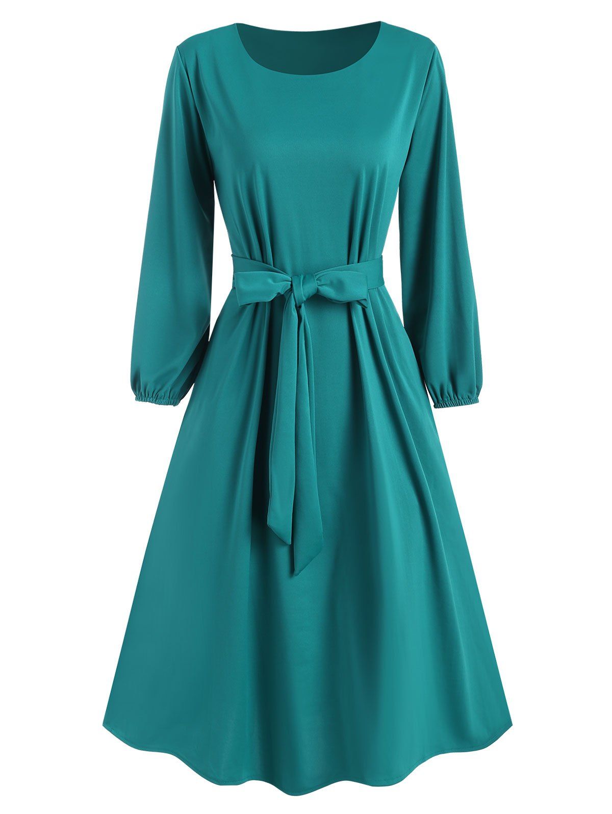 

Pocket Belted Midi Dress, Deep green